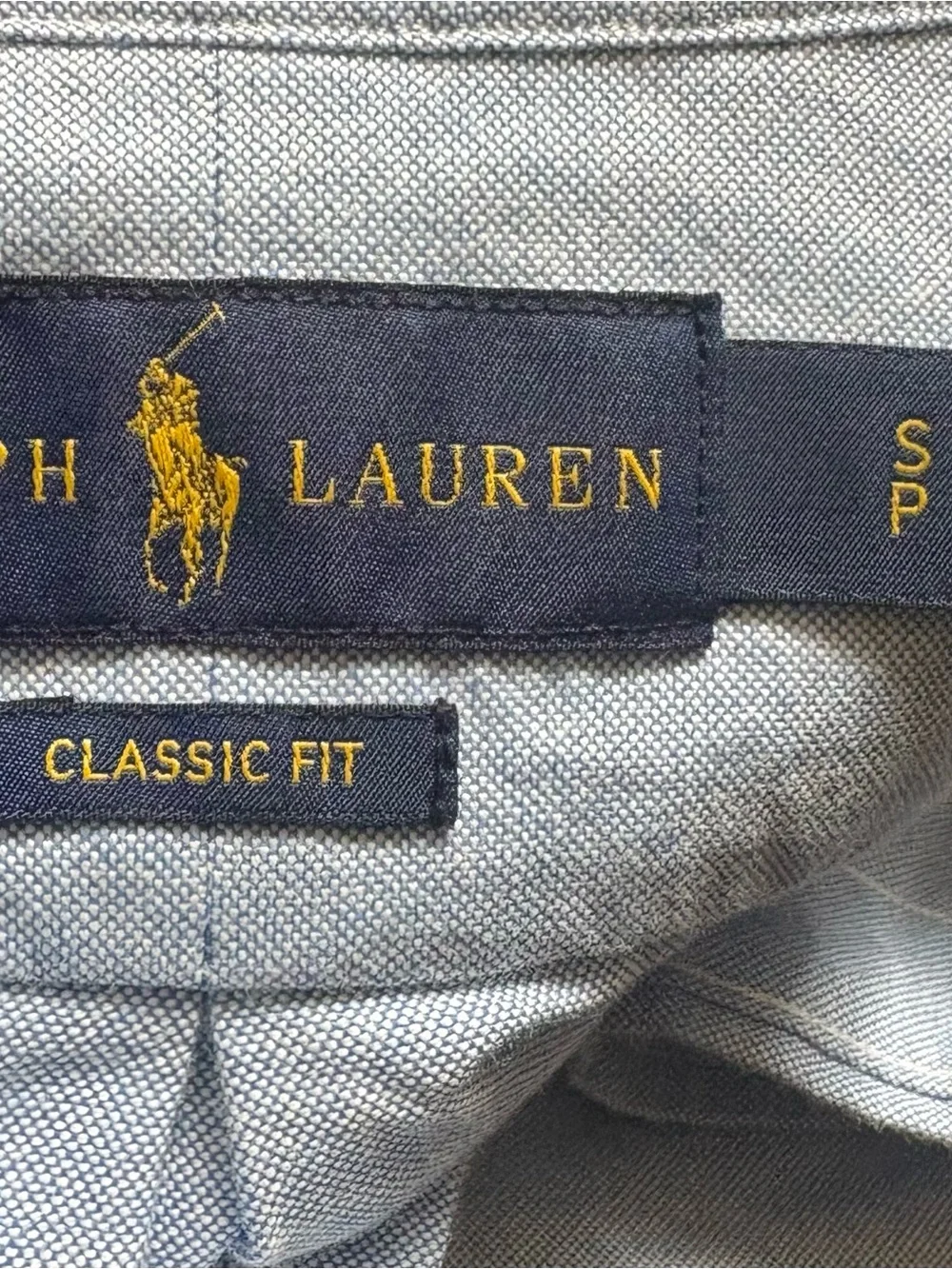 Polo Ralph Lauren Small Blue Oxford Cotton Button Down Men’s long Sleeve Shirt